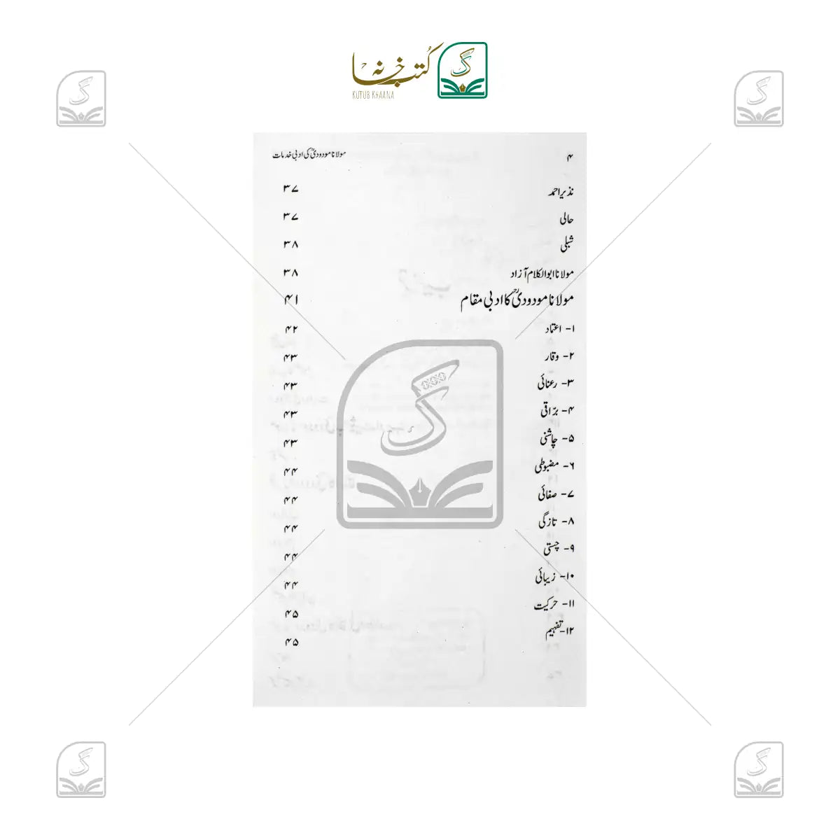 Maulana Maudoodi Ki Adabi Khidmaat