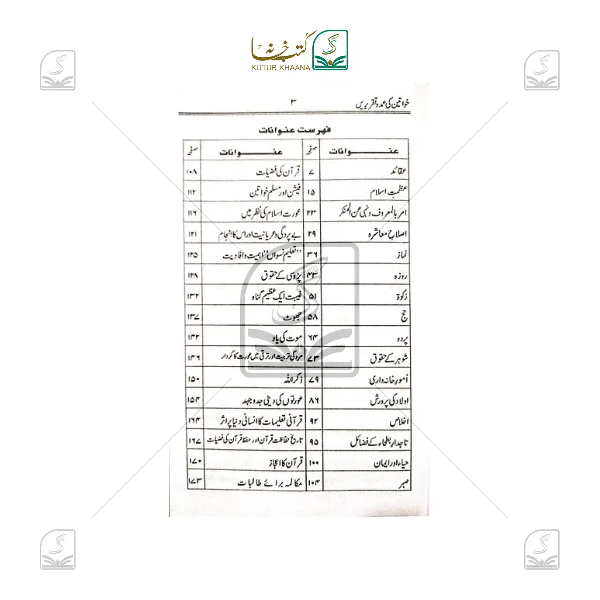 Khwateen Ki Umdah Taqreerein