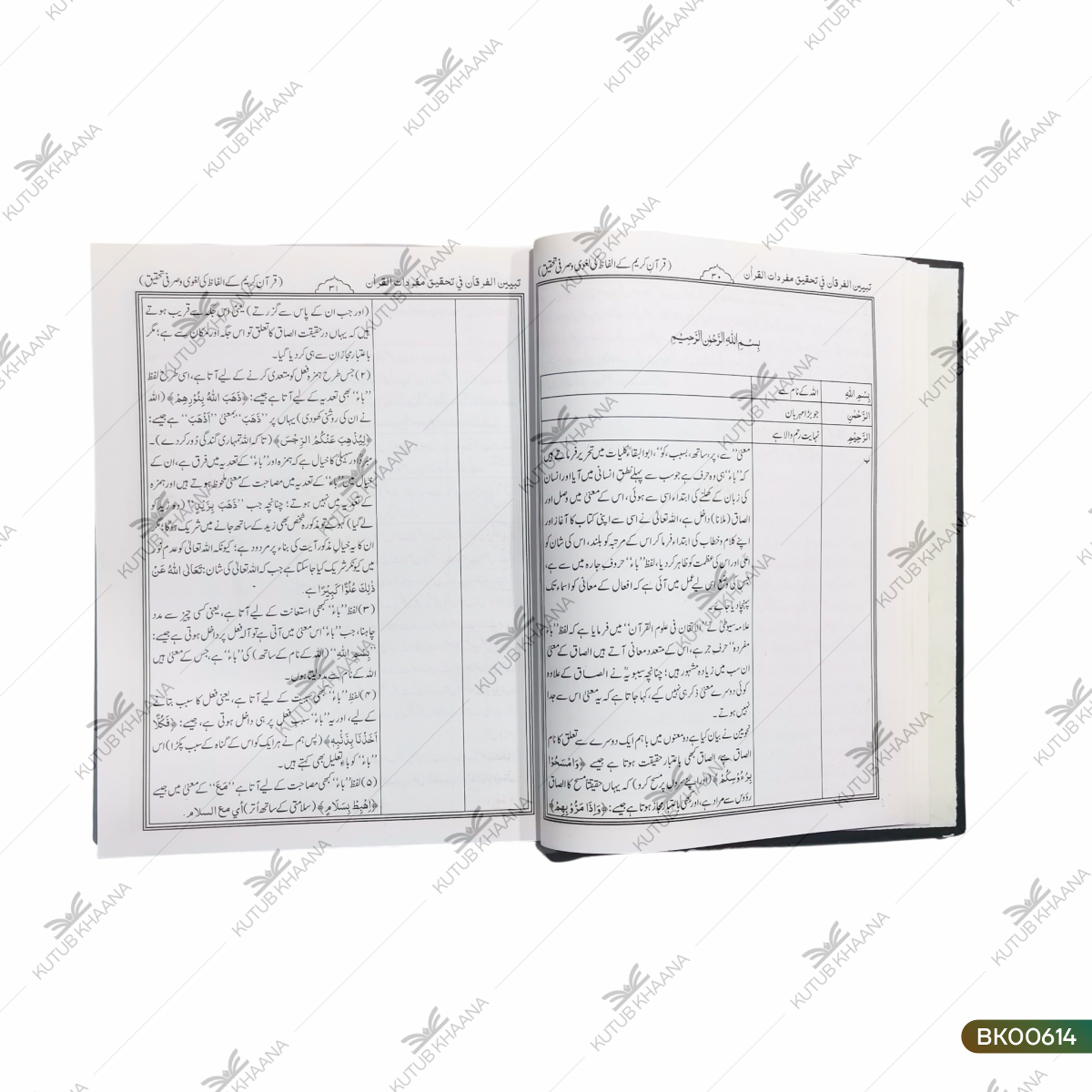 Tabyeenul Furqani Fi Tahqiqi Mufradatil Quran (Quran Kareem Ke Alfaz Ki Laghvi wa Sarfi Tahqeeq)