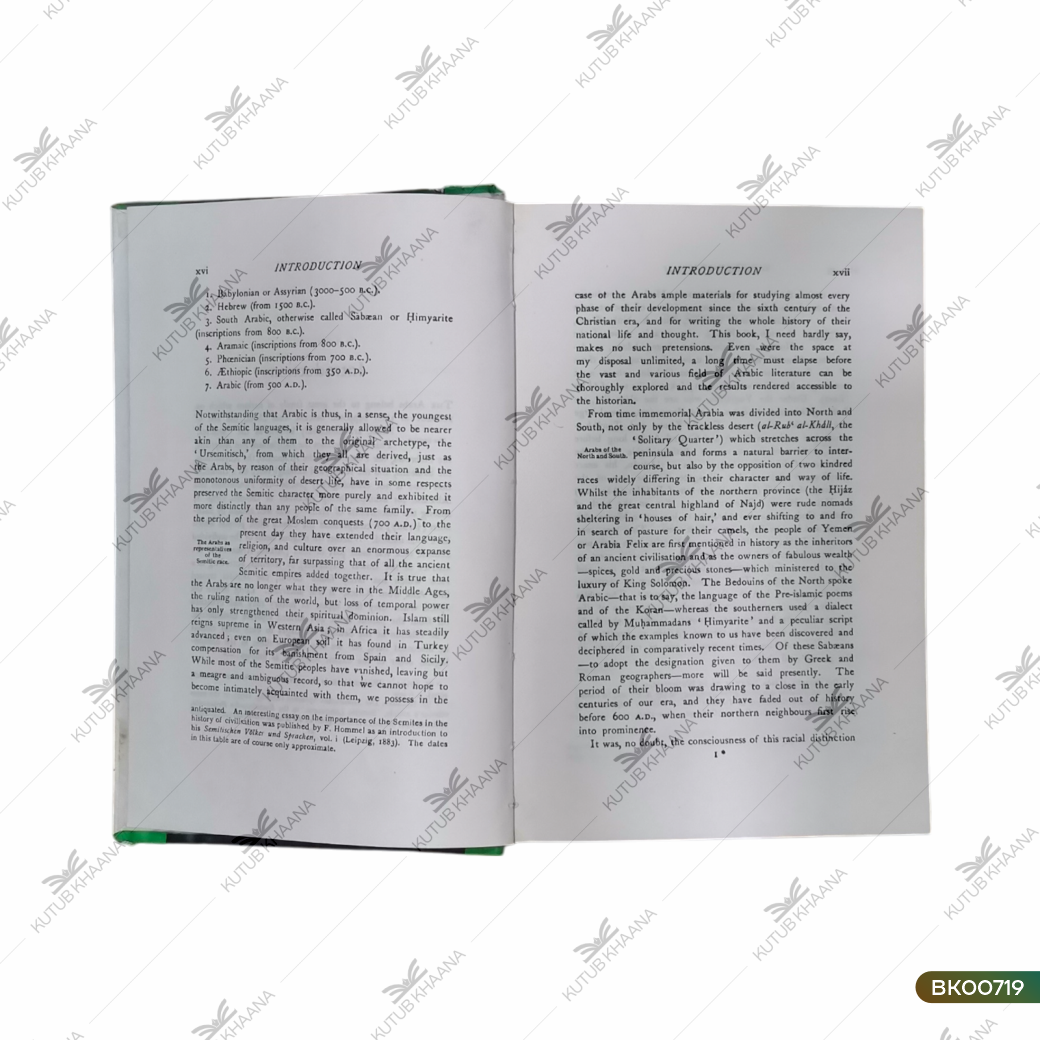 A Literary History of The Arabs