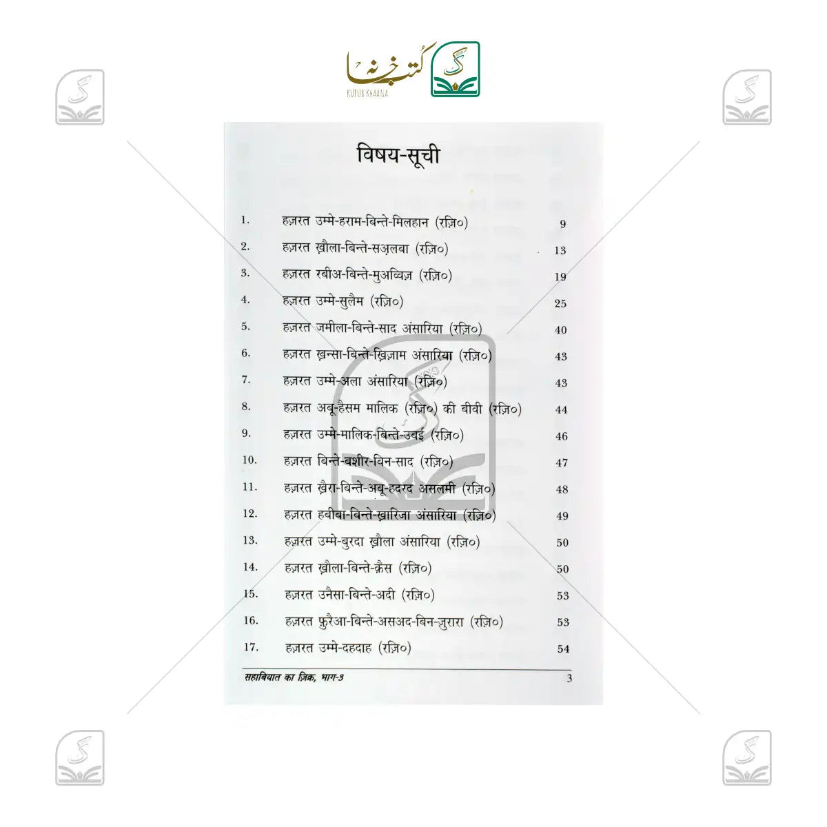 Sahabiyat (RA) Ke Halaat - 3 Volume Set