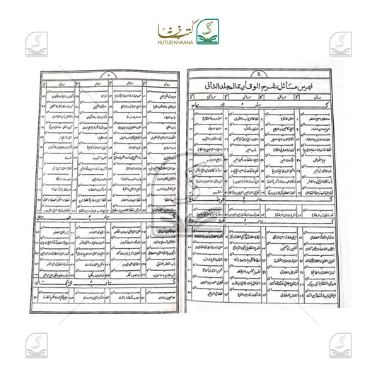 As Siqayah Sharh Wiqayah - 2 Volume Set