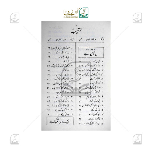 Tarjumanul Hadees - Volume 1