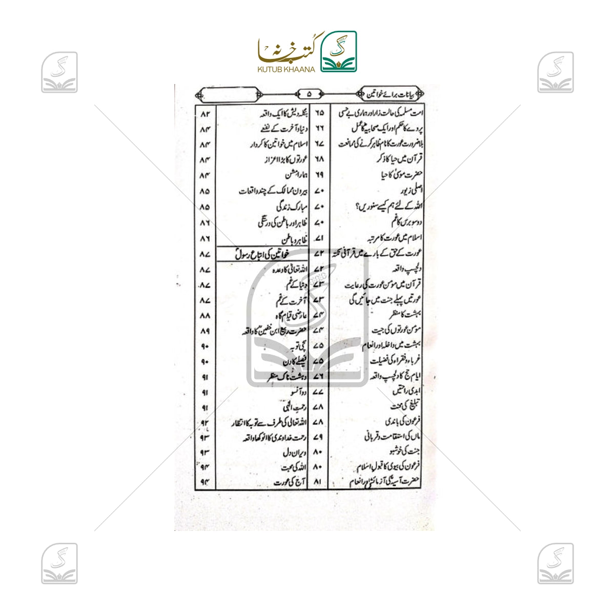 Bayanat Baraye Mastooraat