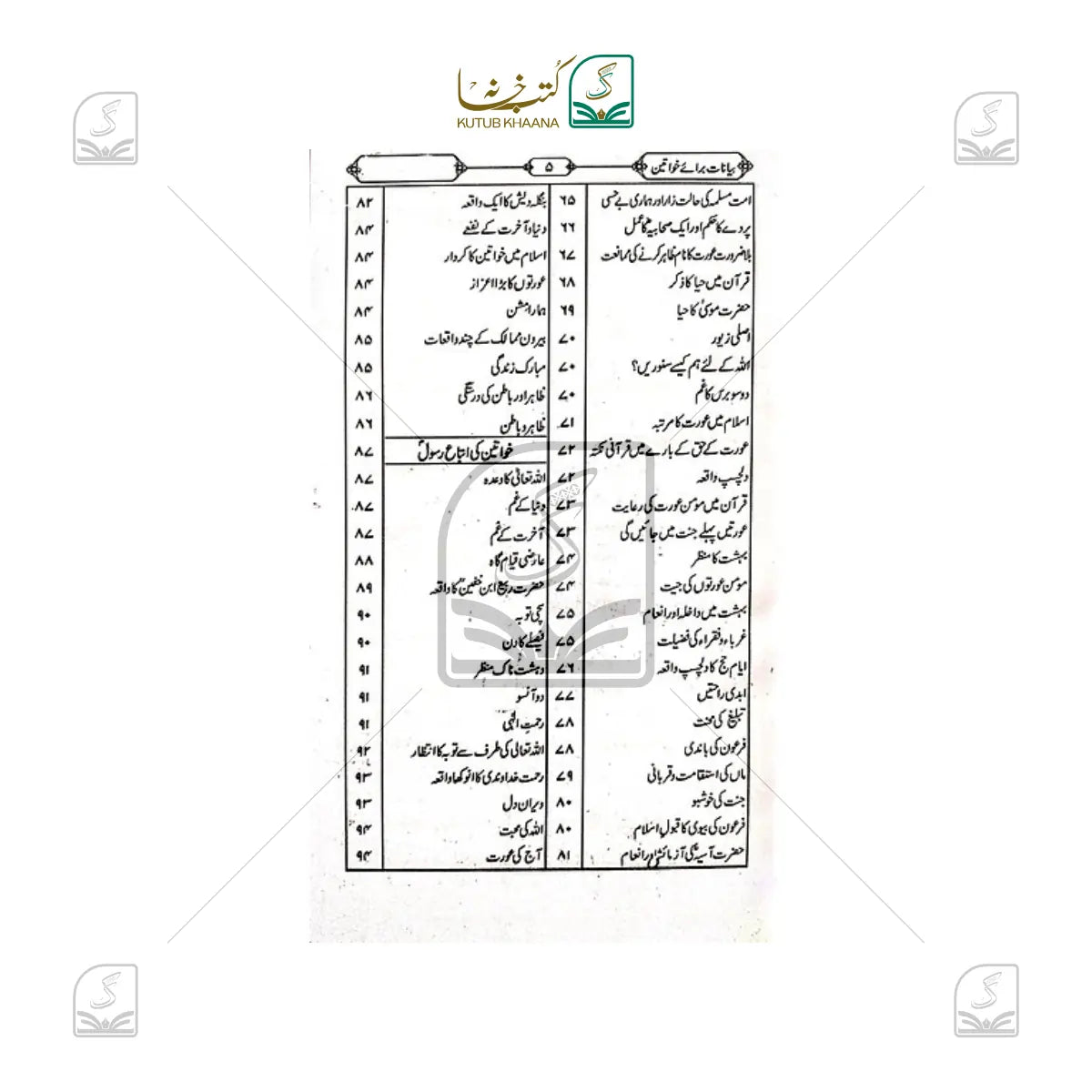 Bayanat Baraye Mastooraat