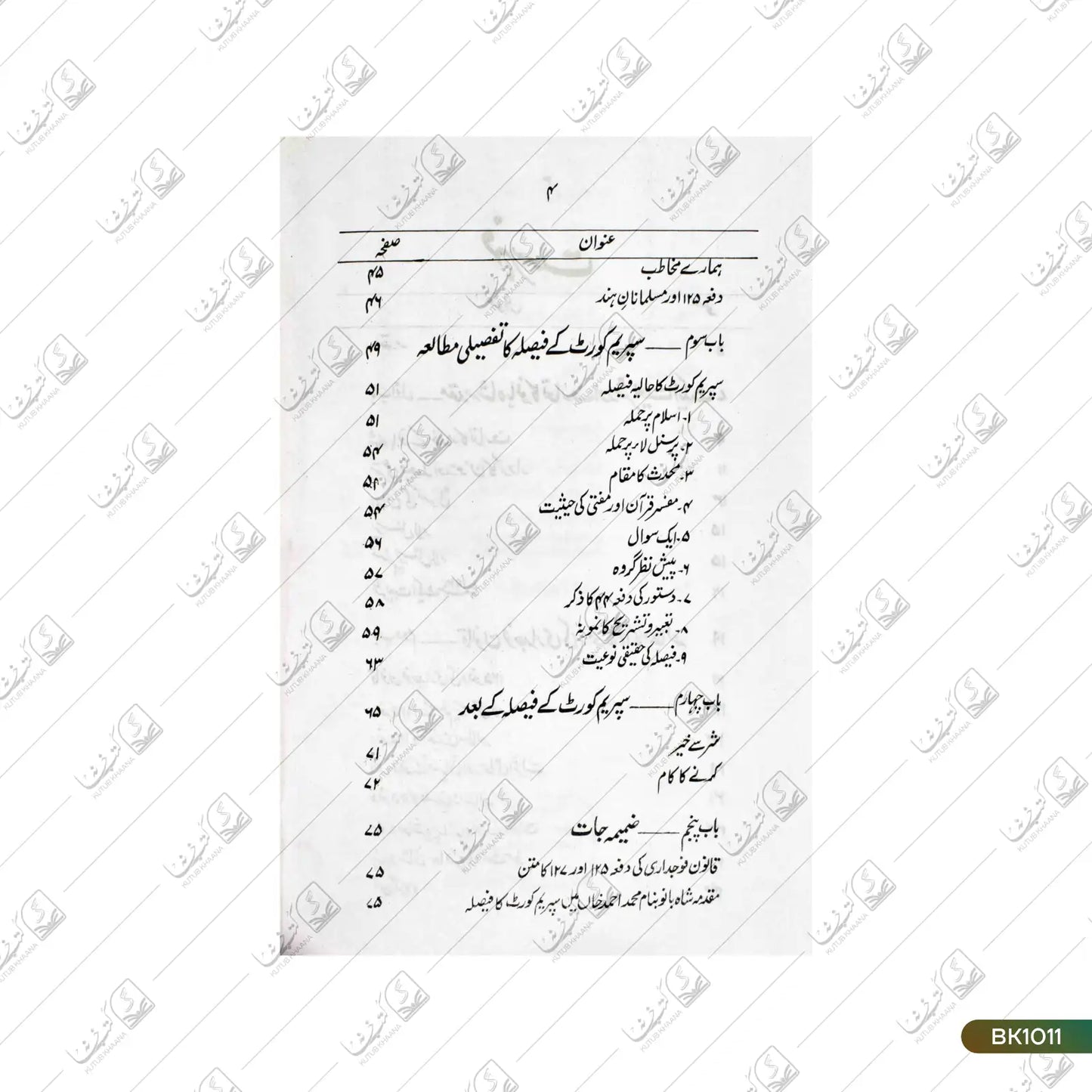 Dafa 125 - Shariat Act Aur Supreme Court