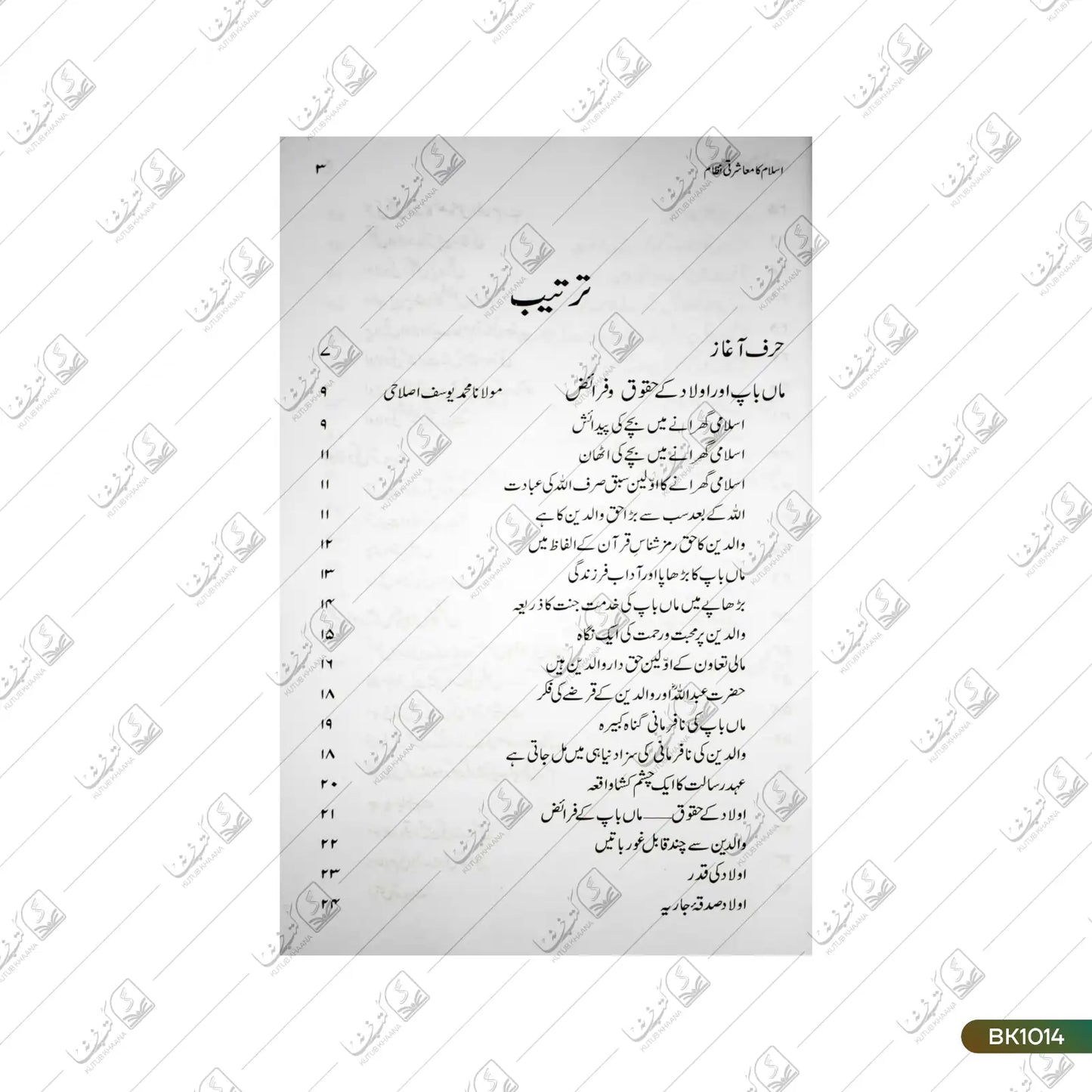 Islam Ka Moasharti Nizam