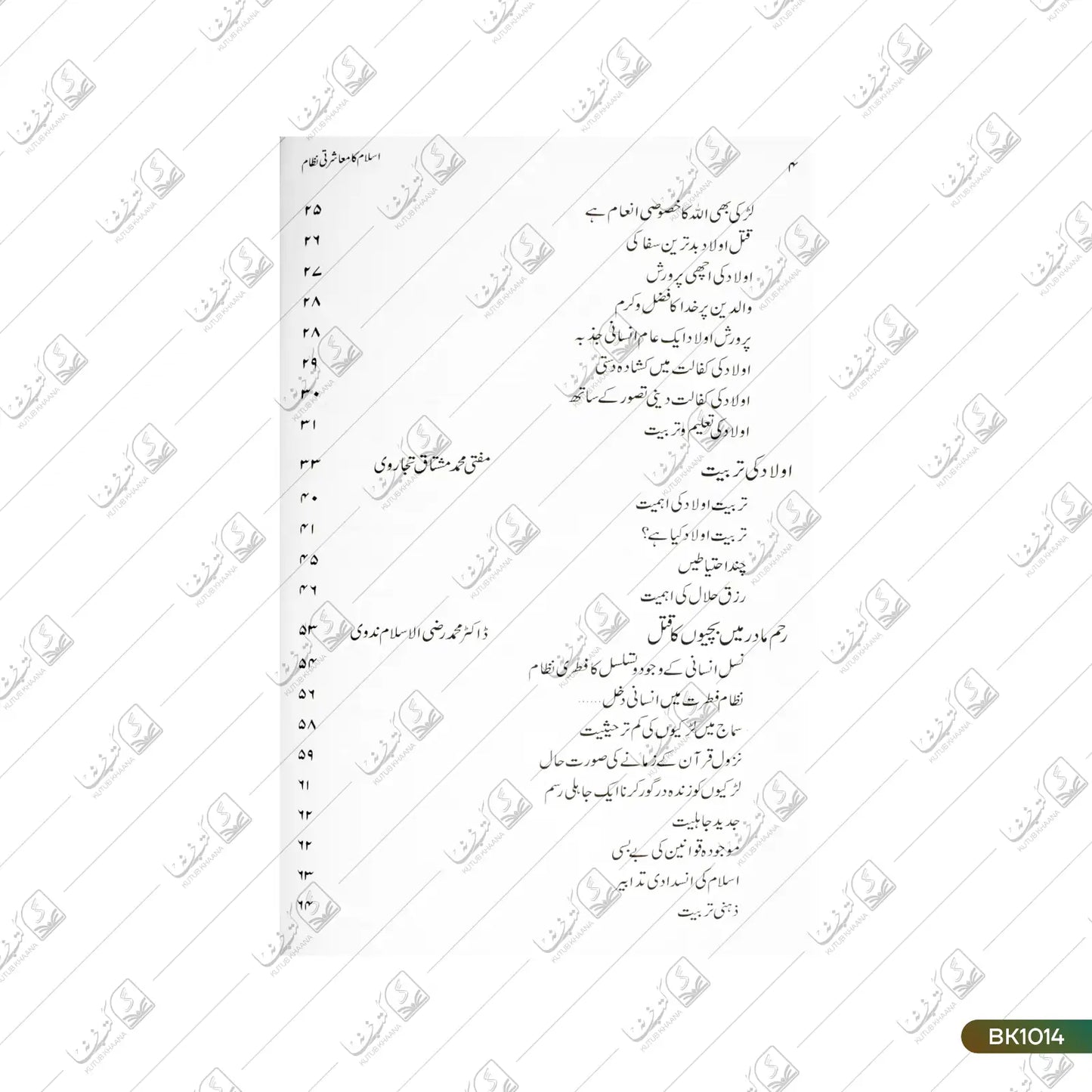 Islam Ka Moasharti Nizam