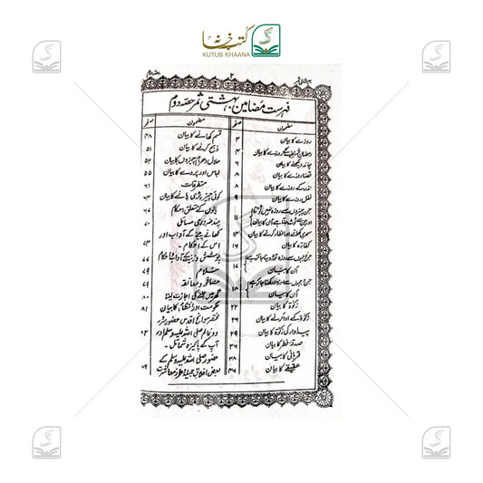 Bahishti Samar - 2 Volume Set