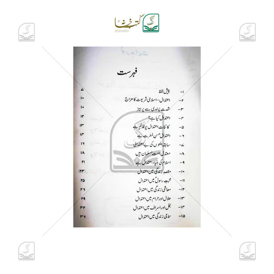 Eitedal Islami Shariat Ka Mizaj